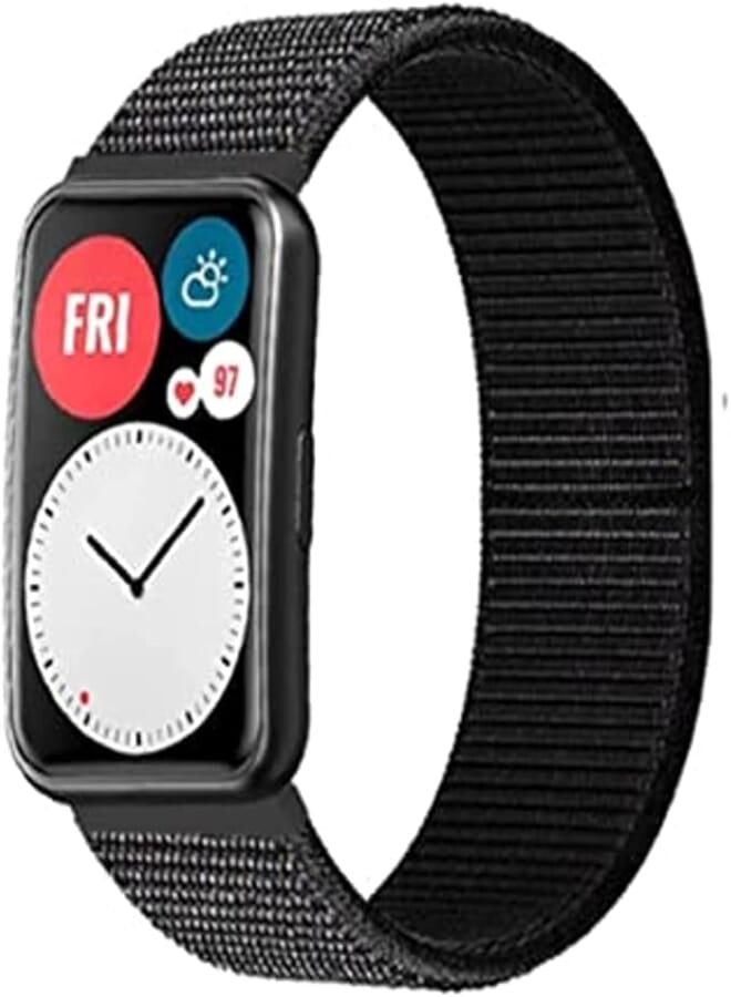 Dado Nylon Strap compatible with Huawei Watch Fit, breathable light weight strap…